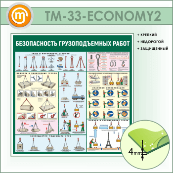 Стенд «Безопасность грузоподъемных работ» (TM-33-ECONOMY2)